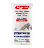 Bigpoint Mum Çubuk Silikon Kalın 11mm x 30cm (1.1 Kilogram)