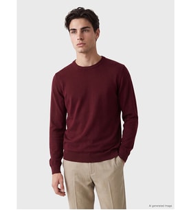 LCWAIKIKI Classic Bordo Bisiklet Yaka Erkek Triko Kazak
