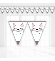 Miss Cat Üçgen Bayrak Flama - 3,20 mt.