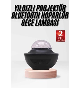 Çok Renkli Projektör Lamba Disko Topu Gece Lambası Kablosuz