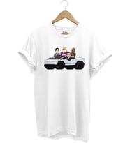 Beyaz Unisex Kripto Doge Baskılı Cool Kısa Kollu T-shirt