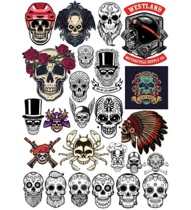 Kurukafa Sticker Set 8 22 Parça Telefon, Tablet, Defter, Laptop Sticker