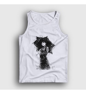 Presmono Unisex Beyaz Umbrella Wednesday Addams Family Addams Ailesi Atlet 366308tt