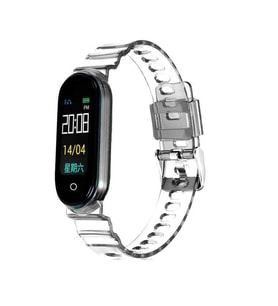 Xiaomi Mi Band 6 KRD-27 Şeffaf Renkli Transparan Silikon Kordon Renksiz