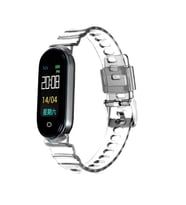 Xiaomi Mi Band 6 KRD-27 Şeffaf Renkli Transparan Silikon Kordon Renksiz