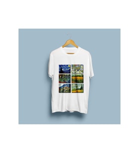 Oversize Van Gogh Eserler Tablolar Baskılı Unisex T-shirt