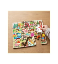 Matematik Seven Mutlu Çocuklar Tasarımlı 24 Parça Ahşap Çocuk Puzzle MPK0905