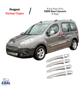 Peugeot Partner Tepee Krom Kapı Kolu 4 Kapı 2008 Üzeri P. Çelik