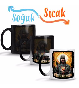 Trust in Jesus Walking Dead Sihirli Kupa Bardak Porselen