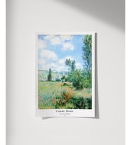 Çerçevesiz Poster Claude Monet Vétheuil (Çok Renkli)