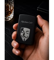 Kişiye Özel V for Vendetta Temalı Metal Benzinli Çakmak Özel Premium Hediye Dolu Gönderim