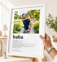 Babalar Günü Hediyesi Kişiye Özel Fotoğraflı Baba Temalı Çerçeve Tablo – Babaya Anlamlı Hediye