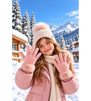 KİTTİ 26245-02 KIZ 9-15 DOKUNMATİK ÖZELLİKLİ TRİKO ELDİVEN