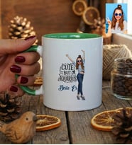 Kişiye Özel Karikatürlü Cute But Aquarius Kova Burcu Kupa Bardak Doğum Günü Hediyesi