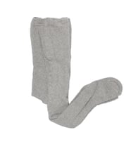 Unisex Gri Çift Katlı Havlu Külotlu Çorap