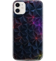 Apple iPhone 11 12 13 Mini Kılıf Desemli Silikon Renkli Prizmalar 1783