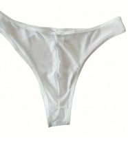 Erkek Biyeli Beyaz Transparan Brazillian Slip