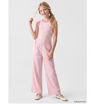 LCW Kids Pembe Geniş Paça Kız Çocuk Pantolon
