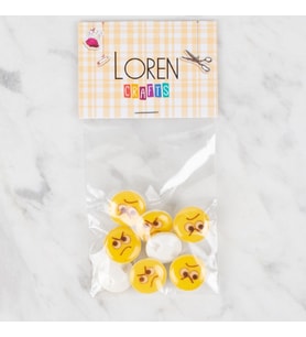 Crafts 8 Li Sarı Düğme - 664