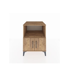 Kronos Komodin 2 Raflı 2 Kapaklı 60x59x80 Çam-Çam