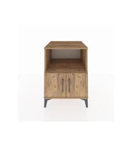 Kronos Komodin 2 Raflı 2 Kapaklı 60x59x80 Çam-Çam