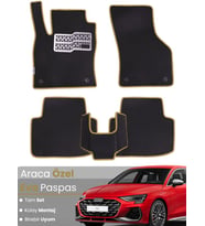 AUDİ A3 HATCHBACK (2020-2025) Uyumlu EVA Paspas Tam Set–Araca Özel,Su Geçirmez,Kolay Montaj
