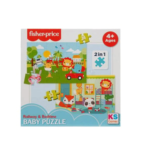 Ks Games Fisher Price Baby Puzzle Railway Bedtime 2in1