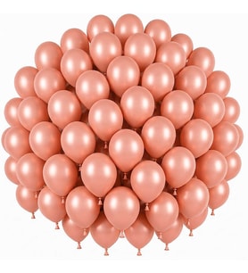 Rose Gold Renk Lateks Pastel Balon (30 cm) - 50 Adet
