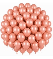 Rose Gold Renk Lateks Pastel Balon (30 cm) - 50 Adet