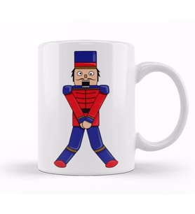 The Nutcracker Funny Christmas Tee for Men Kupa Bardak Porselen