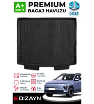 S-Dizayn Hyundai Kona Elektrikli 3D Pro Bagaj Havuzu 2024 Üzeri A+ Kalite