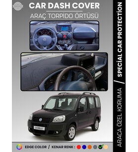 FIAT DOBLO (2000-2008) DOUBLE EKRAN AIRBAGSİZ Torpido Örtüsü Ön Göğüs Koruma Araca Özel Tam Uyum