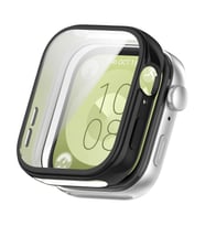 Microsonic Huawei Watch Fit 3 Kılıf 360 Full Round Soft Silicone Siyah (Siyah)