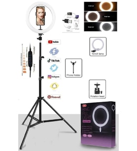 Yüksek Parlaklıklı 24W LED Selfie Halka Işık, Tripod ile Makyaj ve Fotoğraf İçin