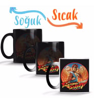 Street Fighter Fighting Street Sihirli Kupa Bardak Porselen