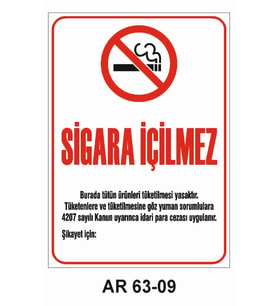 İŞ GÜVENLİĞİ UYARI LEVHASI 1 ADET PVC 21 X 29CM