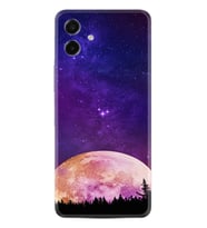 Samsung Galaxy A07 (SM-A075F) Kılıf Boutique Baskılı Resimli Mor Ay Pcode -025