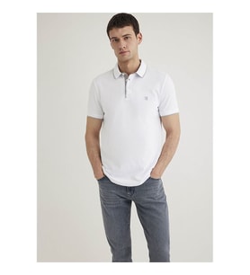 Mavi  Beyaz Erkek T-Shirt M062373-27879