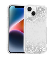iPhone 14 / İphone 13 Kılıf Airbag Tasarımlı Damla Taşlı Şeffaf Pera Silikon Kılıf