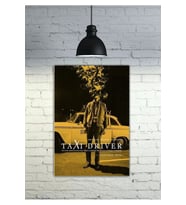 Taxi Driver Taksi Şoförü Filmi Poster Dekor Konsept Tablo MDF Kaliteli Baskı Çerçeve Görünüm