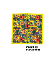 Desenli Fular 70X70 - ÇOK RENKLİ