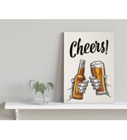 BK Home Cheers Tasarımlı Kanvas Tablo-1