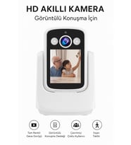 HD Akıllı Kamera Wi-Fi Destekli, Görüntülü Konuşma Destekli , Gece Görüşü, İnsan Takibi CR08