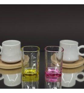 Renkli Kahve Yanı – 6’lı Set (Çok Renkli)