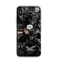 Iphone X ve XS Uyumlu Batman Aesthetic Tasarımlı Şeffaf Telefon Kılıfı