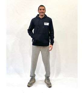 Erkek Kapşonlu Rahat Kalıp İçi Polarlı 3 iplik Tokyo Baskılı SweatShırt spr24sw05 (Siyah)