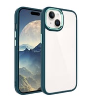 Lexroo iPhone 15 Kılıf Krom Kılıf - Koyu Yeşil