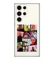 Samsung Galaxy S23 ULTRA Uyumlu Breaking Bad Gta Tasarımlı Şeffaf Telefon Kılıfı