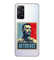 Redmi Note 12 Pro 4G Uyumlu Conor Mcgregor Notorious Desenli Şeffaf Telefon Kılıfı