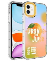 Apple iPhone 11 Kılıf Kamera Çıkıntılı Renkli Desenli Silikon NO3